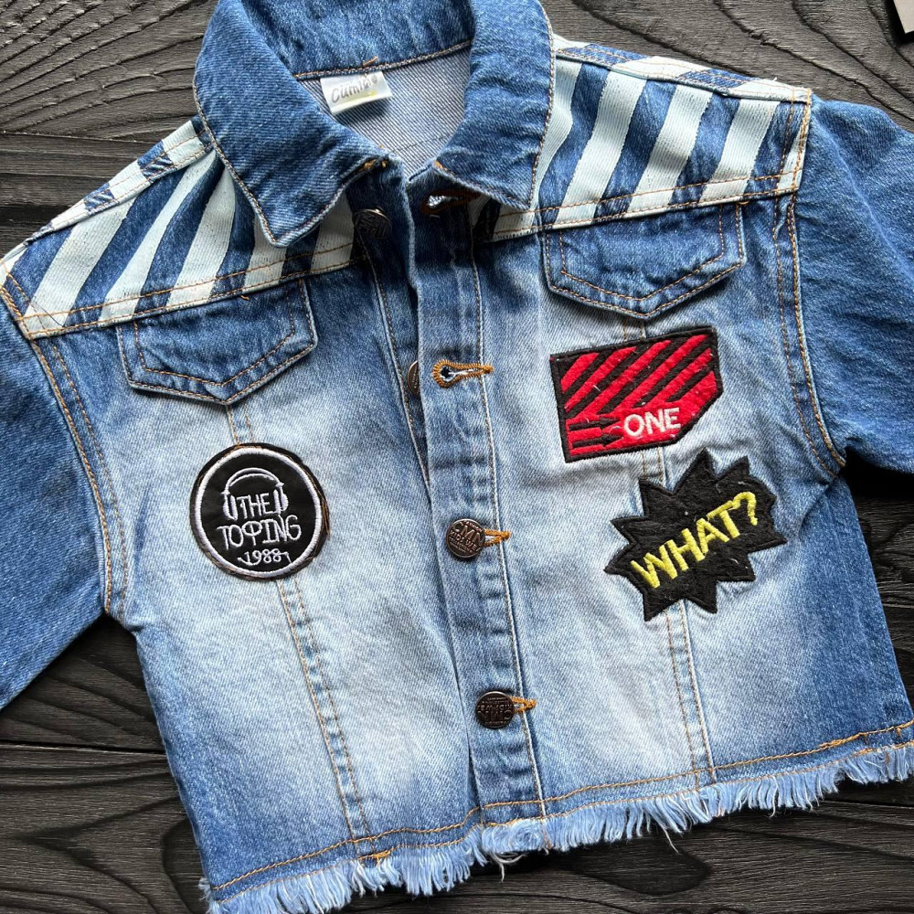 Дитяча Куртка Джинсовка Cumino Синя 92-98 пакунок малюка Киев - изображение 3