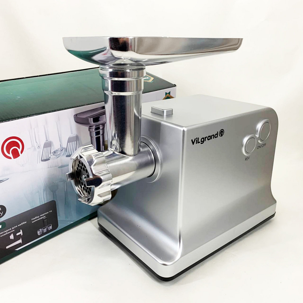 Мясорубка для интенсивного использования VILgrand V221-PMG 2200 Вт, Электромясорубка бюджетная YM-65 Львов - изображение 6