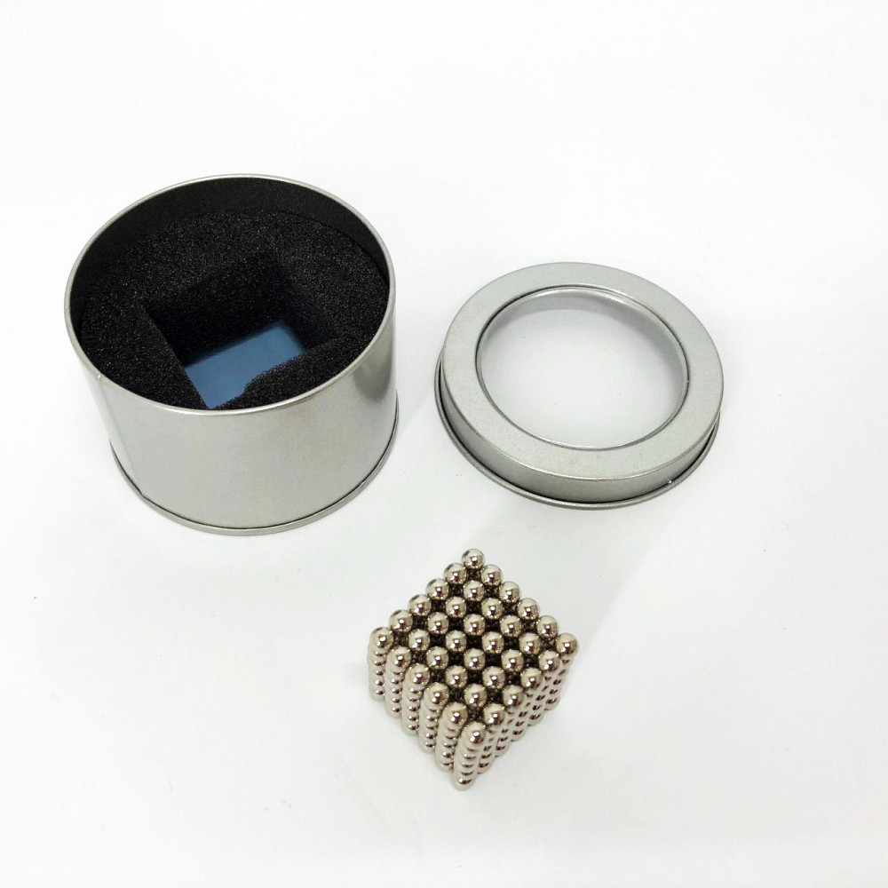 Неокуб магнітні кубики головоломка neocube Нео NeoCube Серебристый, Нео куб 5мм, KV-579 Іграшка неокуб Київ - фото 10