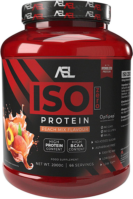 Протеин AllSports Labs Iso Zero Protein 2 kg (Peach Mix) (90 % isolate, zero lactose, zero sugars, aspartame free) Луцк - изображение 1