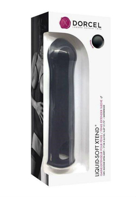 Удлиняющая насадка на член Dorcel LIQUID-SOFT XTEND (до +3,8см), с кольцом для мошонки Sex Aura Киев - изображение 3