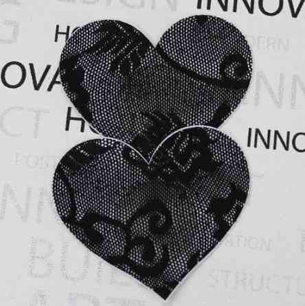 Украшения для груди Сердечка, размер 8*7см Киев