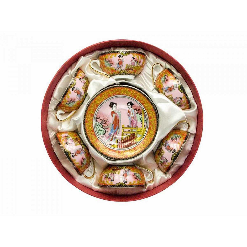 Чайный сервиз на 6 персон фарфор Девушки Киев - изображение 1