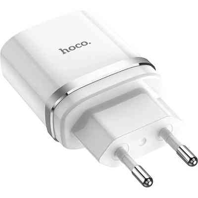 Зарядний пристрій HOCO C12Q Smart USB QC3.0 + cable USB to USB-C 18W White (6931474716309) Вінниця