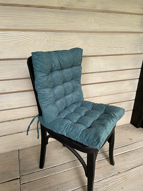 Подушка для стільців (40x40х5 см) Decorator Sparta колір сіро-блакитний 84-072 Київ - фото 4