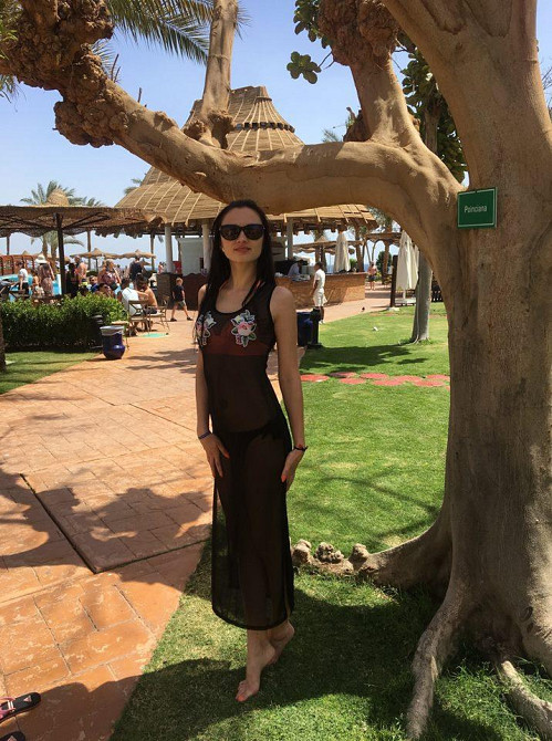 Пляжная накидка сетка длинная черный L Киев - изображение 1