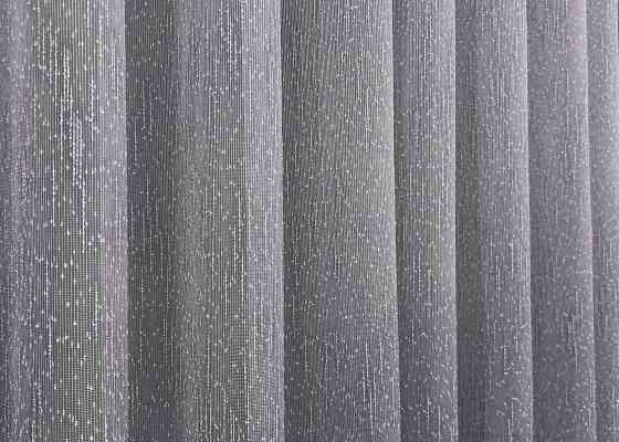 Тюль VR-Textil 1986т Льон Дощик сірий 400х270 см (42-1021) Київ