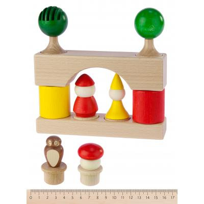 Конструктор Nic cubio деревянный 17 эл. (NIC2115) Вінниця - фото 4