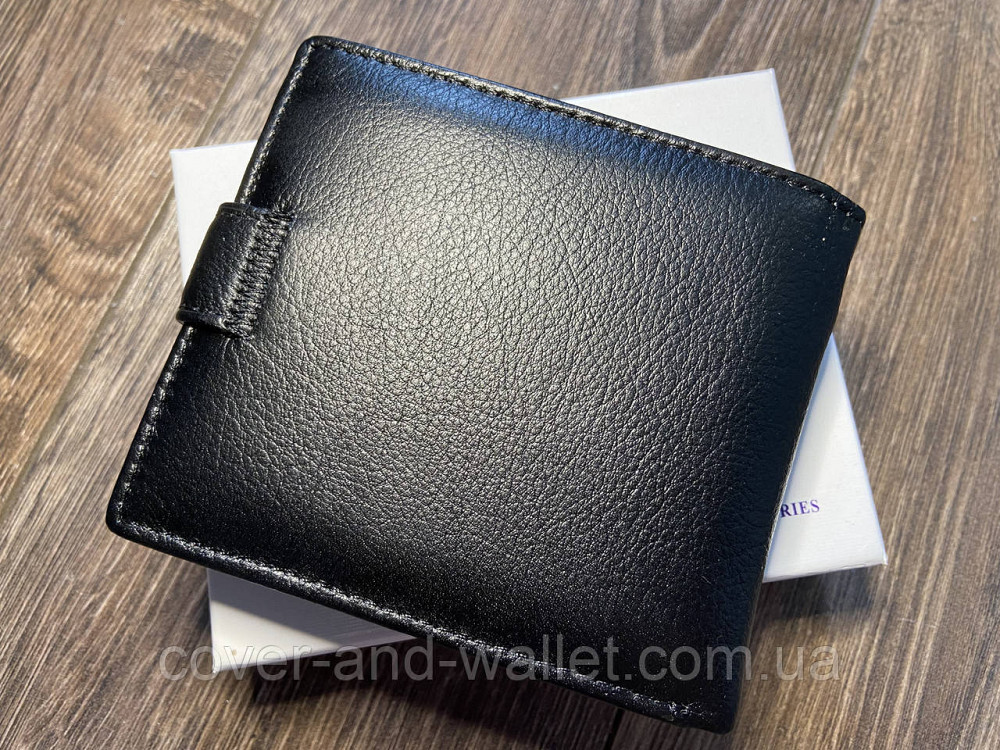 Чоловічий шкіряний гаманець з кредитнецею для пластикових карток ST Leather Київ - фото 8