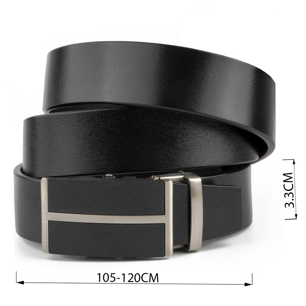 Ремінь чоловічий з чорними вставками на пряжці Vintage 20304 Чорний Київ - фото 3