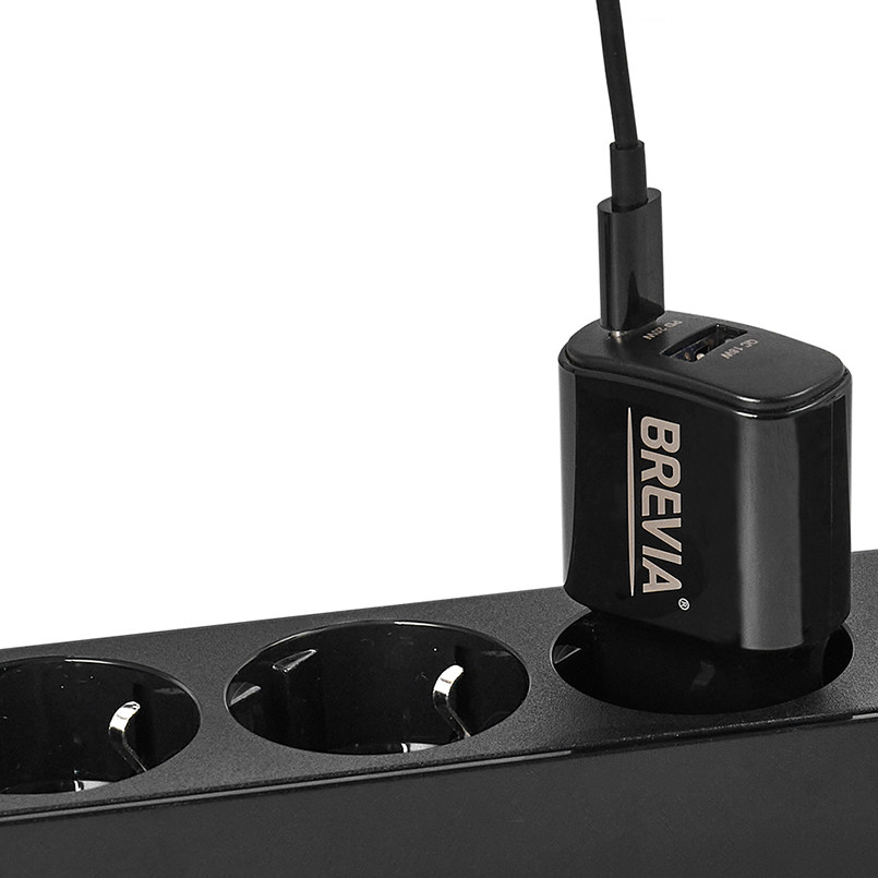 Сетевое зарядное устройство Brevia ePower PD25W USB-C черный Львов - изображение 5