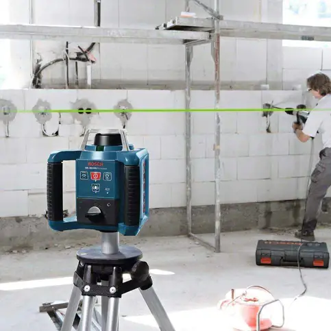 Професійний ротаційний лазерний нівелір BOSCH GRL 300 HVG Professional : зелений промінь, оригінал (0601061700) Київ - фото 7