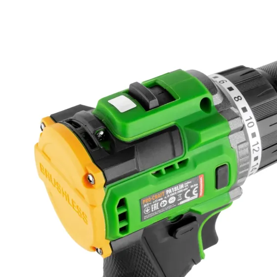 Акумуляторний шуруповерт Procraft  2 А·год  20 В безщітковий компактний інструмент з 1 АКБ Li‑Ion та зарядним Гарантія 3 Роки Львів