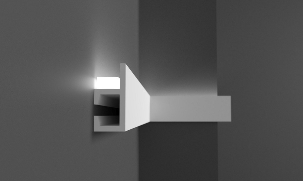 Молдинг полимерный для LED освещения Grand Décor KH 903 Днепр - изображение 2