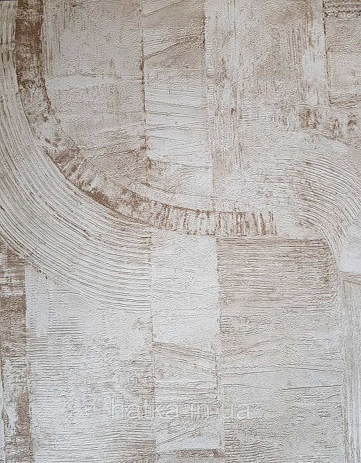 Шпалери метрові вінілові на флізелін Rasch Composition лофт геометрія абстракція напівкола світло коричневі Київ - фото 1