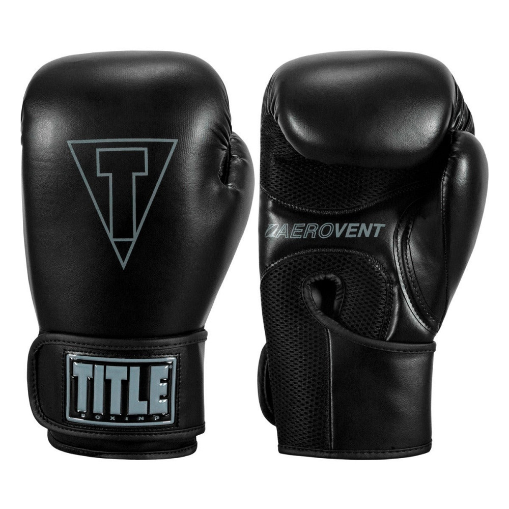 Боксерські рукавиці TITLE Boxing Vegan Gloves Black 14 oz (капа в комплекті) Кам'янське - фото 5