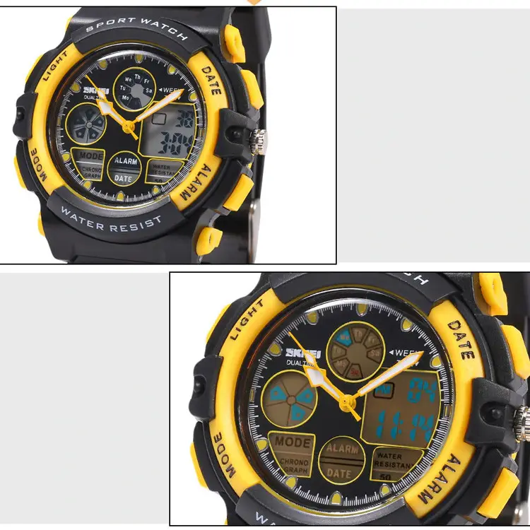 Детские спортивные наручные часы Skmei 1163 (Желтые) Киев - изображение 4