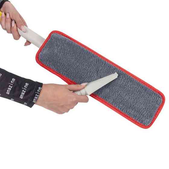 Швабра з віджимним механізмом ''метелик''+ 2 насадки з мікрофібри WT-XH(white) Одеса