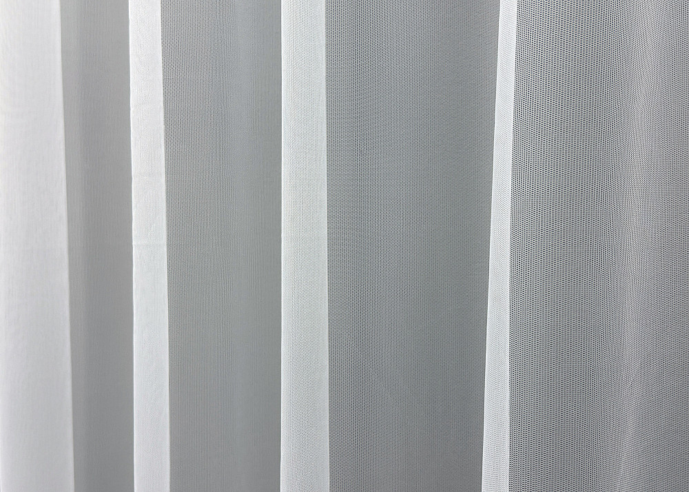 Тюль фатин с вышивкой цвет белый 1821т Киев - изображение 4