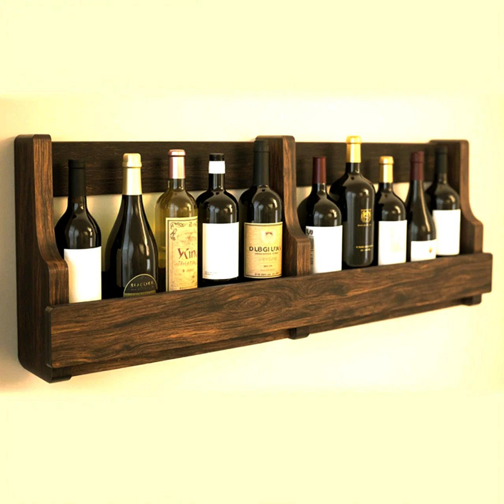 Настенная винная полка 