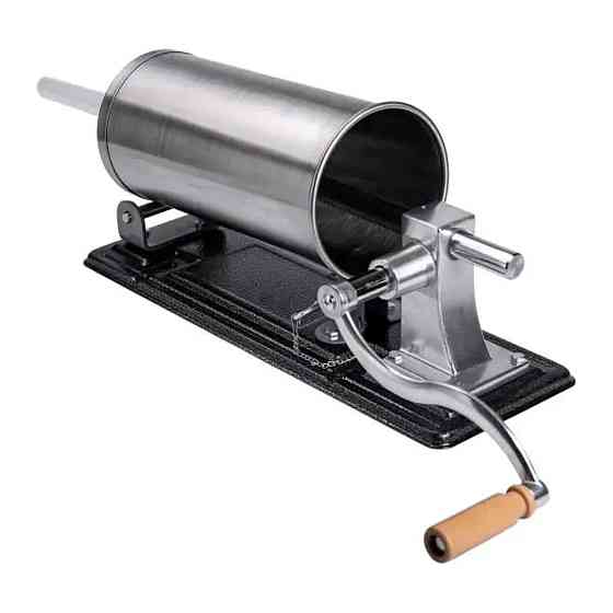 Yiwu Шприц для ковбаси ручний 3 л горизонтальний ковбасний шприц з нержавійки для фаршу 4 насад Коломыя