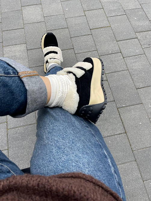 Lilin Кросівки жіночі LILIN L-X904-17 чорні (зима, шкіра натуральна) (5686) Коломия - фото 1