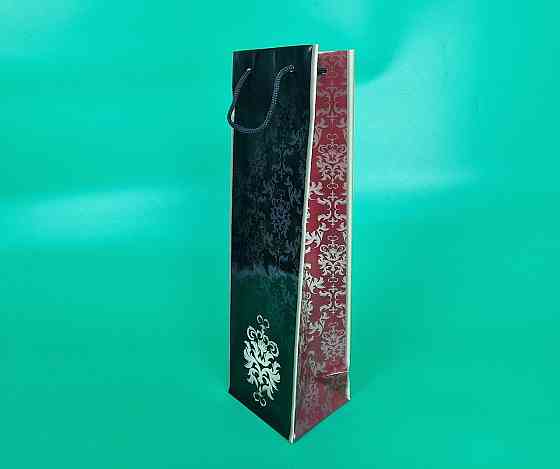 Пакет паперовий подарунковий під пляшку 12/9/36 (артBUT-100) (12 шт.) Харків