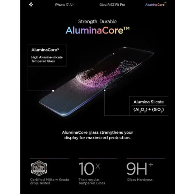 Скло захисне Spigen Glas.tR EZ Fit Pro HD iPhone 17 Air (AGL09870) Вінниця - фото 4
