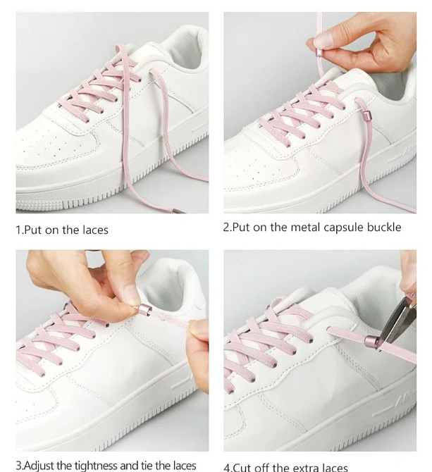 Застібка для шнурків  металева 2 шт. Золотистий Смела - изображение 3