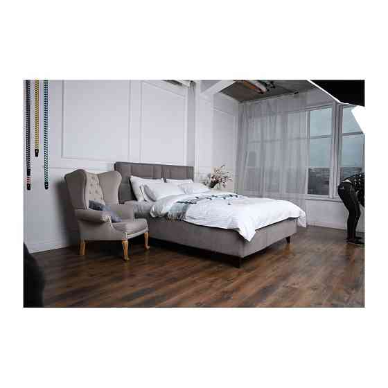 Кровать TaurusDesign Omega Comfort на ножках с нишей для белья 180x200 светло-серый Киев