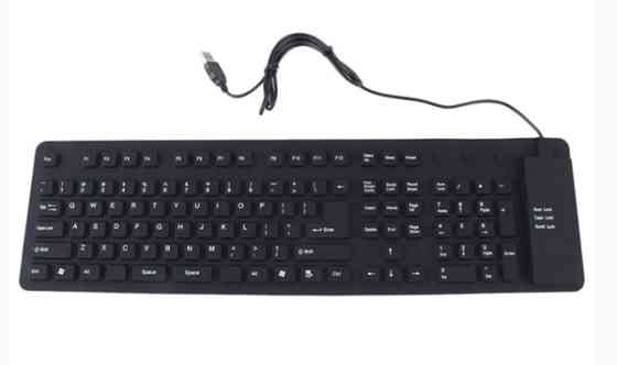 Провідна силіконова клавіатура PC USB Луцьк