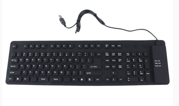 Провідна силіконова клавіатура PC USB Луцк - изображение 1