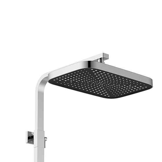 Душова система для кабіни Qtap Capricorn на три споживачі (з виливом) 53103KNC Chrome Київ