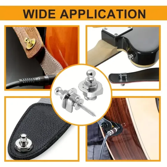 Кріпильні замки-стреплоки для гітарного ременя, комплект 2 шт для надійної фіксації Київ