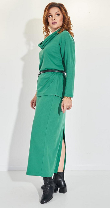 Костюм із джерсі зі спідницею (52) Київ - фото 3