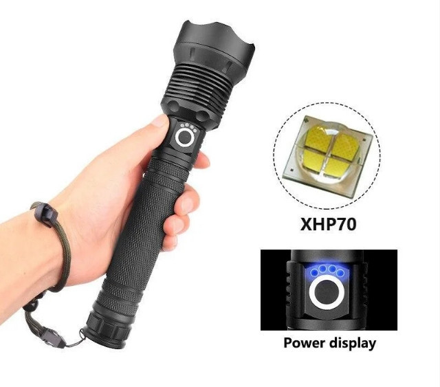 Ліхтар ручний акумуляторний Xanes 1282 XHP70 Ліхтарик Вінниця - фото 5
