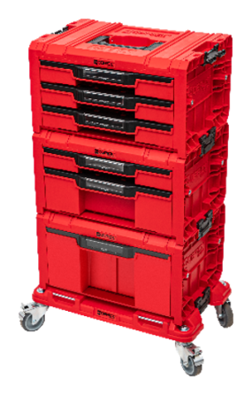Набір ящиків QBRICK SYSTEM PRO RED Drawer Workshop SET 6, 2.0 RUHD мобільна шафа 525 x 345 x 885 Одеса