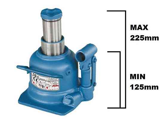 Домкрат телескопічний 10т 125-225 мм професійний низькопрофільний TORIN TH810002 Одеса