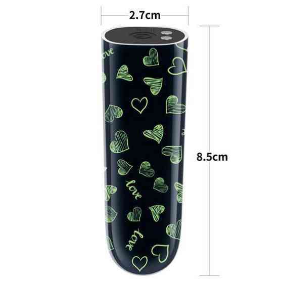 Вибропуля - Rechargeable Glow-in-the-dark Heart Massager Sex Aura Киев