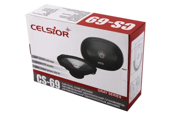 Автоколонки 6 х 9 250 Вт 1-полосные Celsior Gray Винница