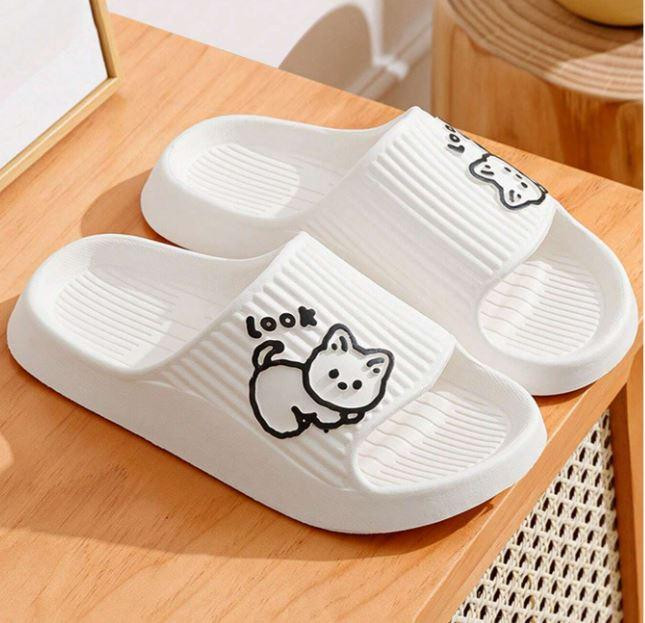 Жіночі шльопанці білі foam Котик Одесса - изображение 3