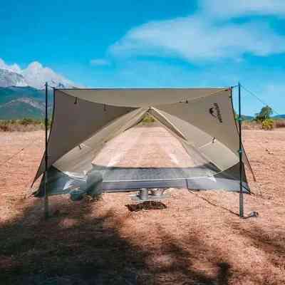 Палатка Naturehike надлегкий двомісний Mongar CNK2550WS016, 15D, сiрий (6927595770504) Вінниця