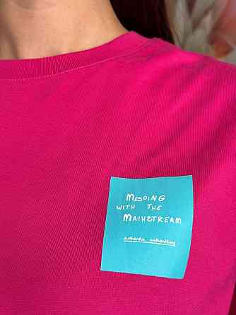 Жіночий стильний зручний лонгслів кулір-турецький бавовна Малиновий Одеса