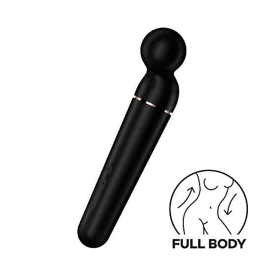 Вібромасажер Satisfyer Planet Wand-er Black/Rosegold, дуже потужний, бездротовий Sex Aura Київ