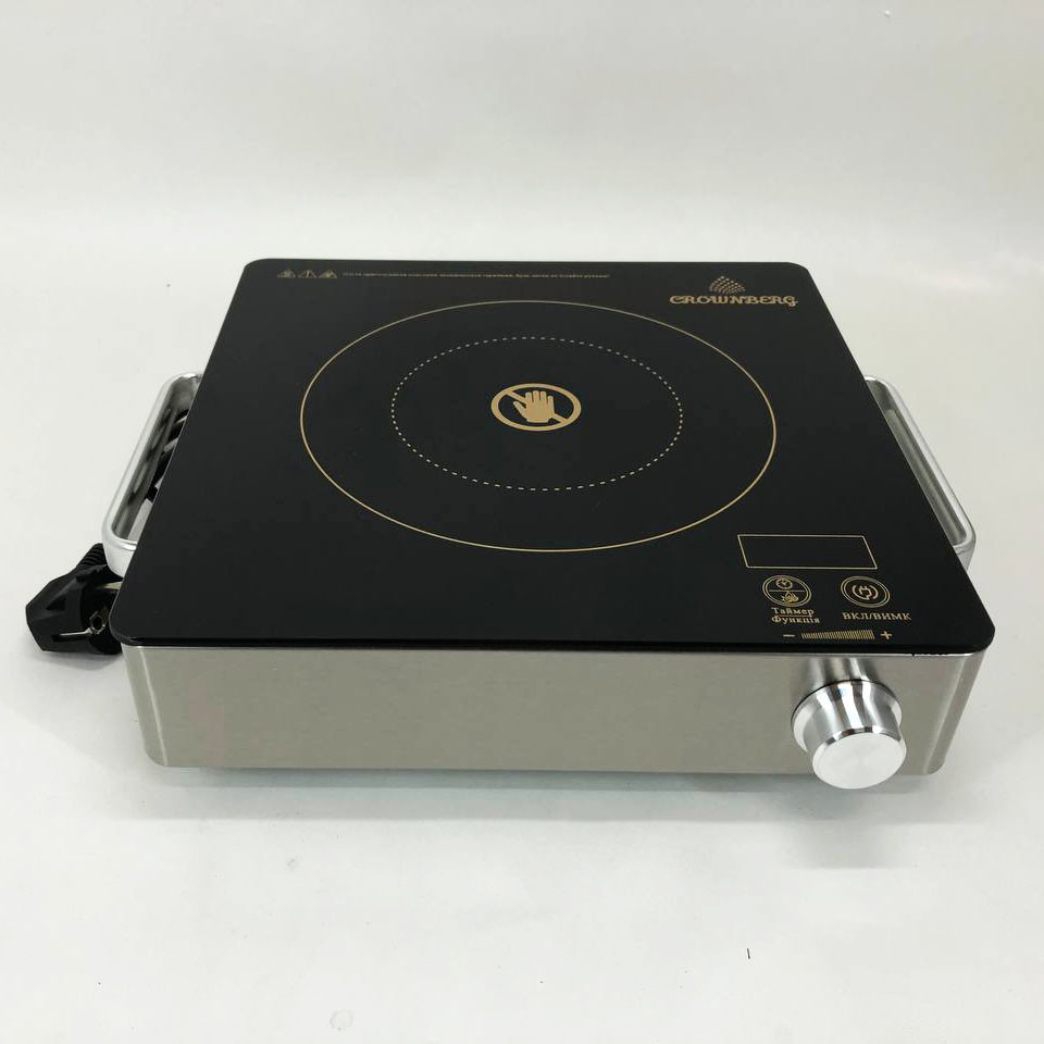 Бытовая переносная электроплита Crownberg CB-1325, Плиты настольные для кухни переносные IE-90 Львов - изображение 3