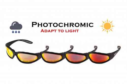 Окуляри фотохромні (захисні) Global Vision Hercules-1 PLUS Photochromic (G-Tech™ red) Anti-Fog, фотохромні дзеркальні червоні Запоріжжя