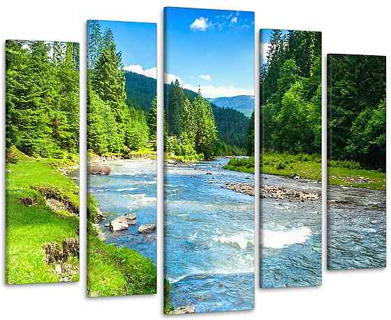 Модульна картина Гірська річка Art-159_5 Київ