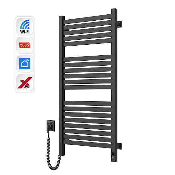 Электрический полотенцесушитель NAVIN Авангард X 480х1000 Sensor с WI-FI левосторонний, черный муар Киев