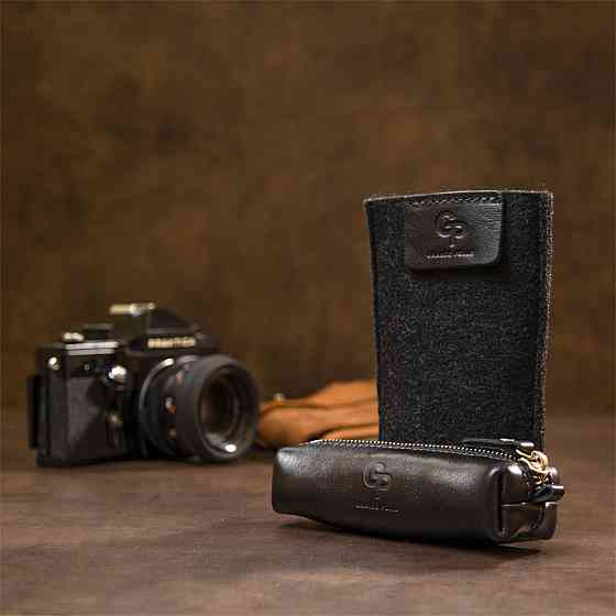 Кожаная ключница GRANDE PELLE 11387 Черный Киев