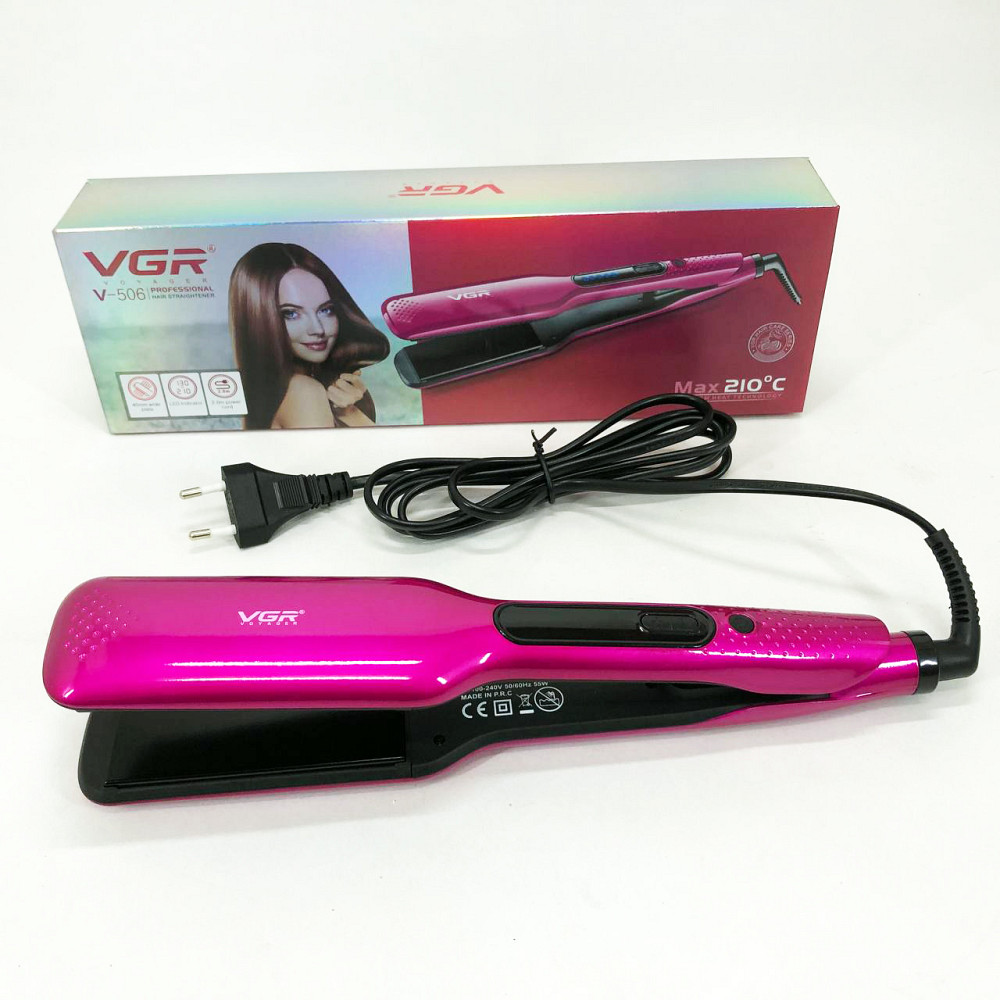 Утюжок выпрямитель для волос с терморегулятором VGR, Эргономичный утюжок выпрямитель UV-46 Львов - изображение 5